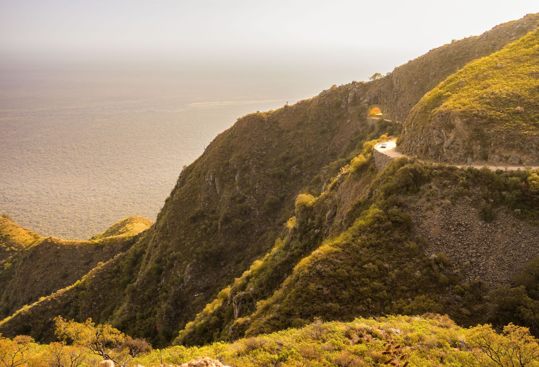 Scenic Mountain Pass Road in Tradouw Pass