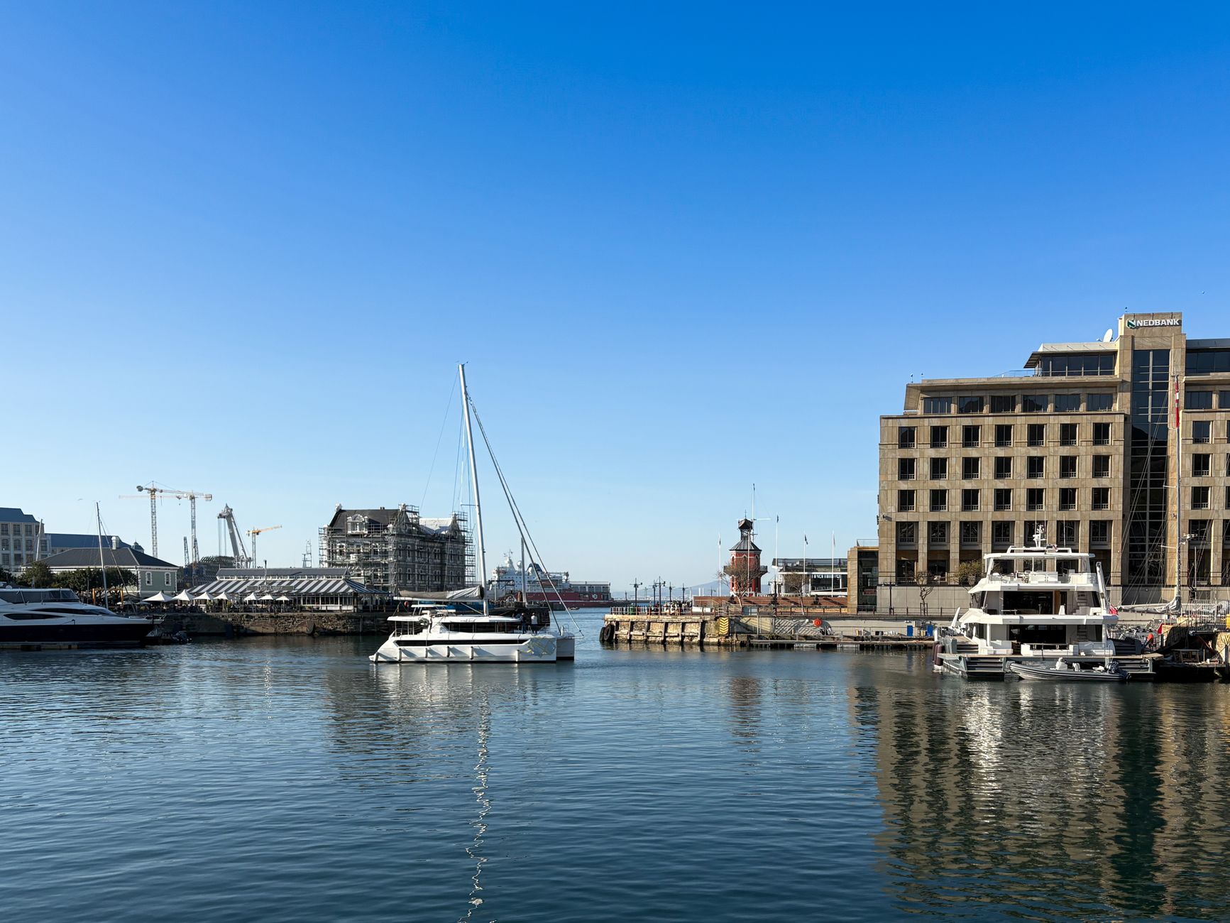 Cape Town Scenic Harbor and Mountains